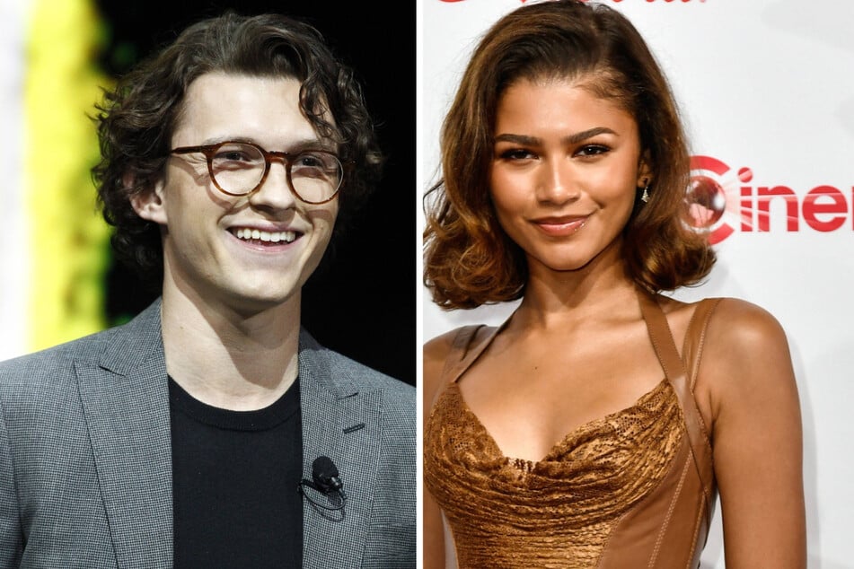 Zendaya and Tom Holland were spotted at Moulin Rouge in Paris on Tuesday.