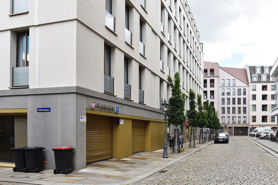 In dieser Nebengasse in der Innenstadt schlugen die Ganoven zu.