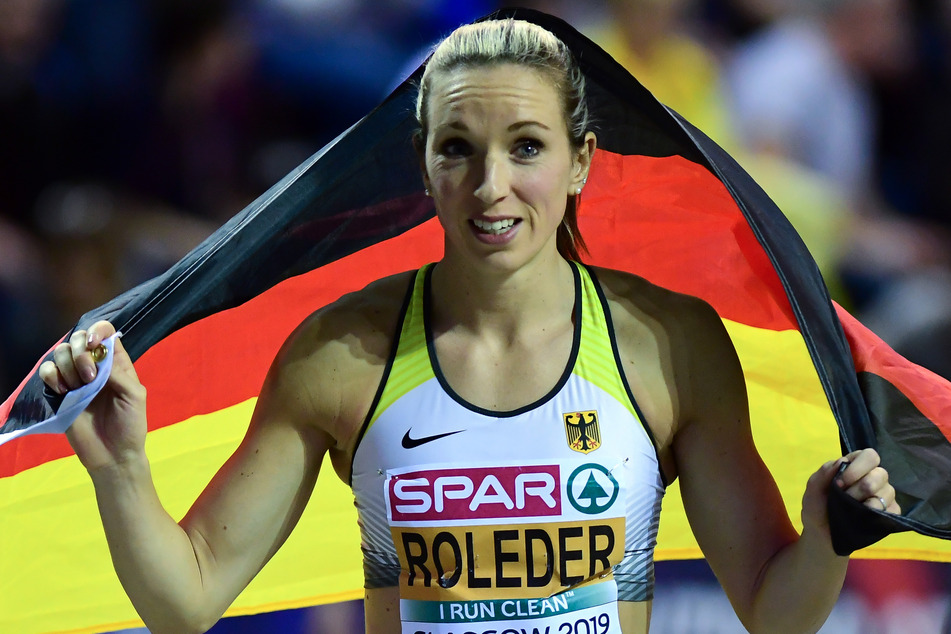 Cindy Roleder (30), hier bei der Leichtathletik-EM in Großbritannien, erwartet ihr erstes Kind (Archivbild).