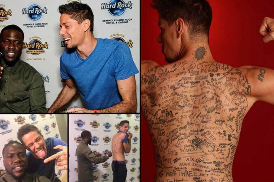 Tattoo world record holder Funky Matas ups his signature-collecting game with million-dollar offer