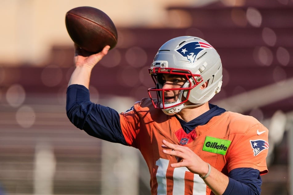 Er war der Senkrechtstarter der NFL-Saison: Patriots-Quarterback Drake Maye (23) spielt am Sonntag im Super Bowl.