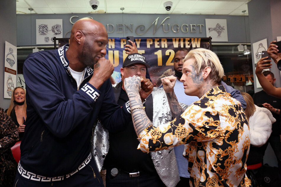 Lamar Odom and Aaron Carter got physical ahead of their boxing match.