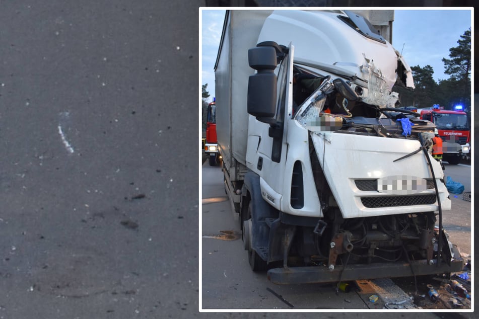Unfall A9: Zerquetschter Lastwagen auf der A9: Fahrer schwer verletzt, 30.000 Euro Schaden
