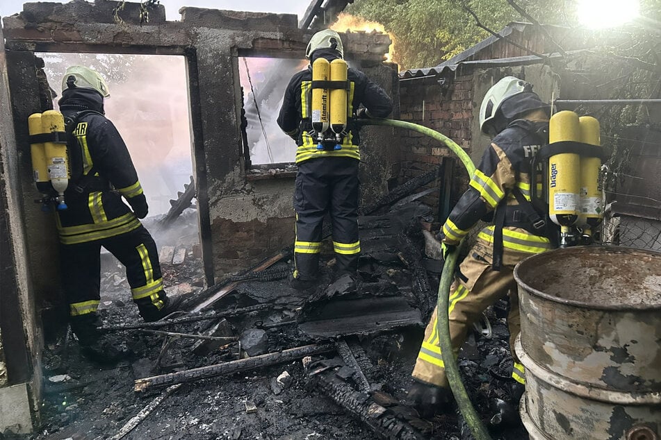 Rund anderthalb Stunden dauerten die Löscharbeiten.