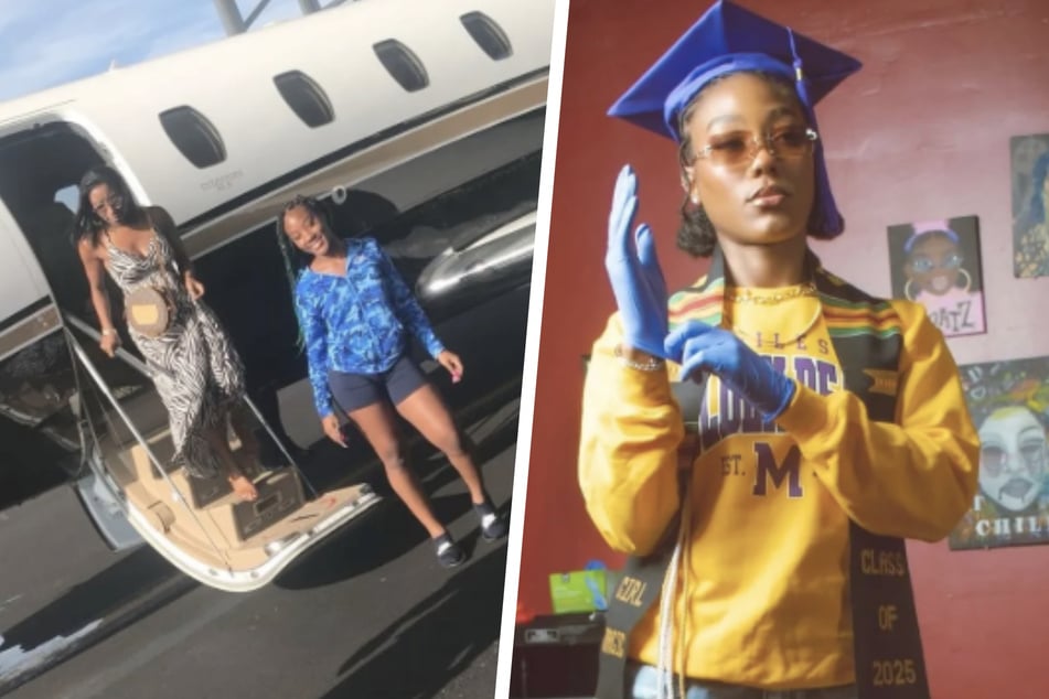 Zusammen mit ihrer besten Freundin Brooklyn (l.) machte Hannah eine Kreuzfahrt zum Abschluss ihres Studiums.