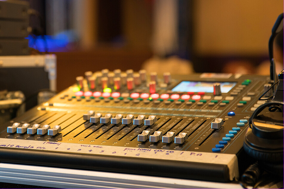 A modern mixer for production work. (stock image)