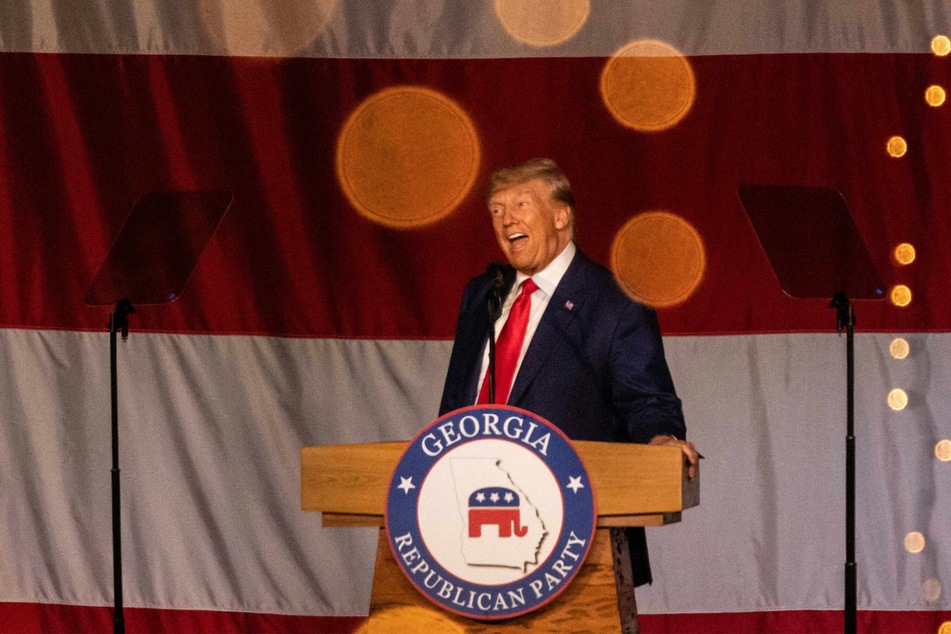 Donald Trump spoke at the Georgia Republican Party's 2023 State Convention in Columbus, Georgia, on Saturday.