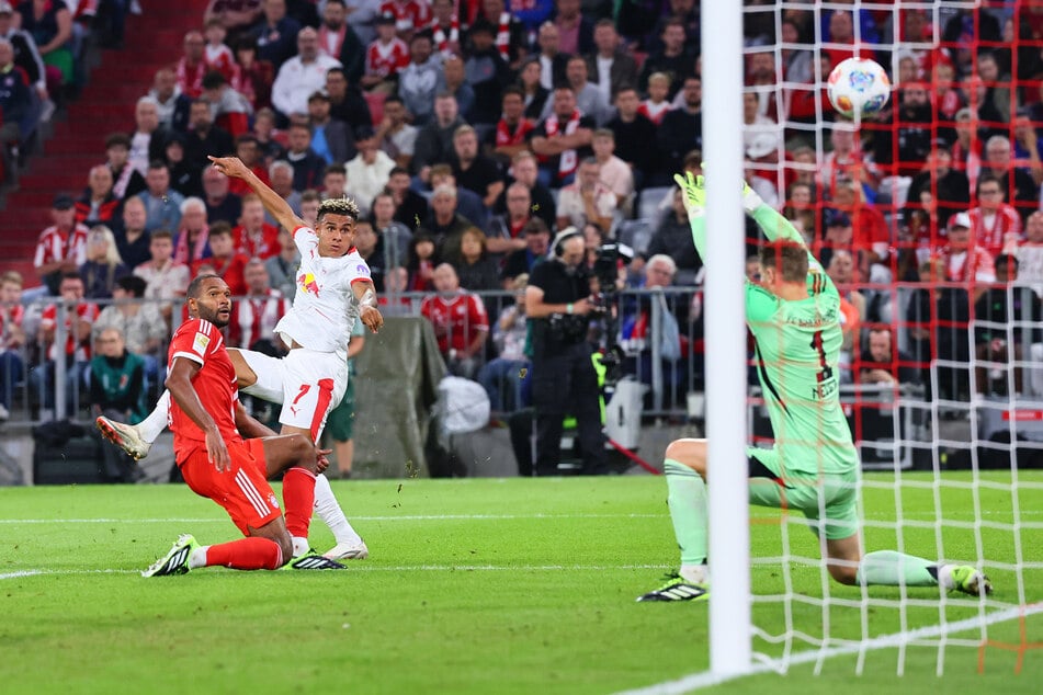 Antonio Nusa verkürzt für RB Leipzig.