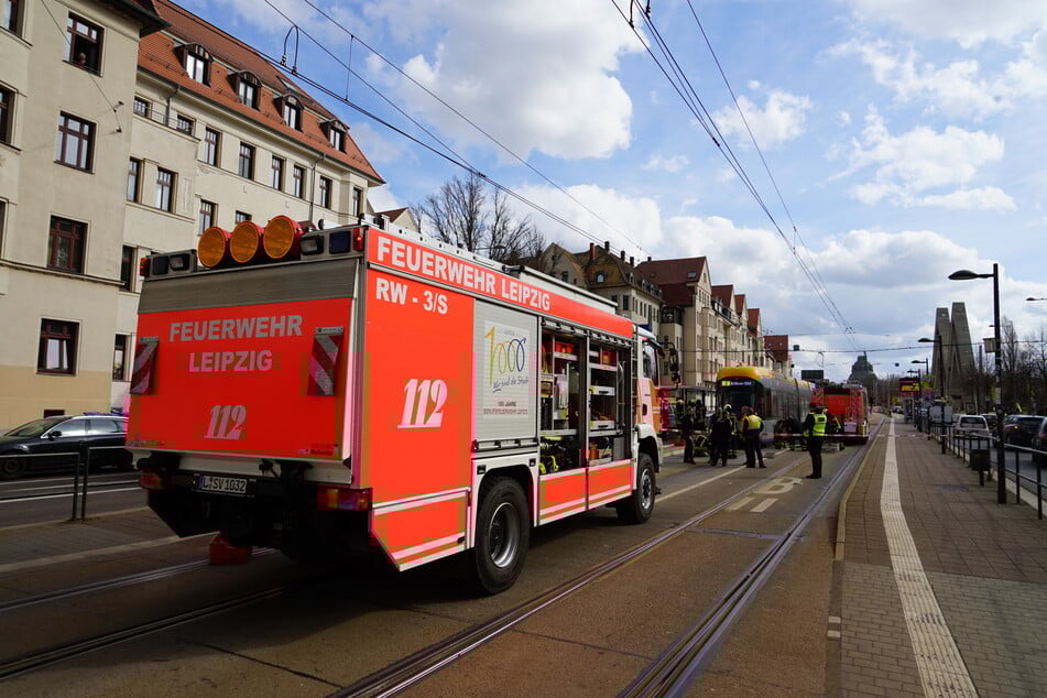 Die Haltestelle musste gesperrt werden.