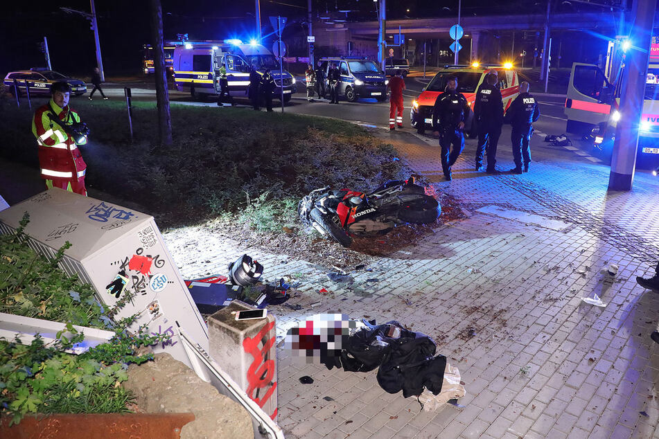 Der Unfall hat sich an der Kreuzung Großenhainer Straße/Harkortstraße ereignet.