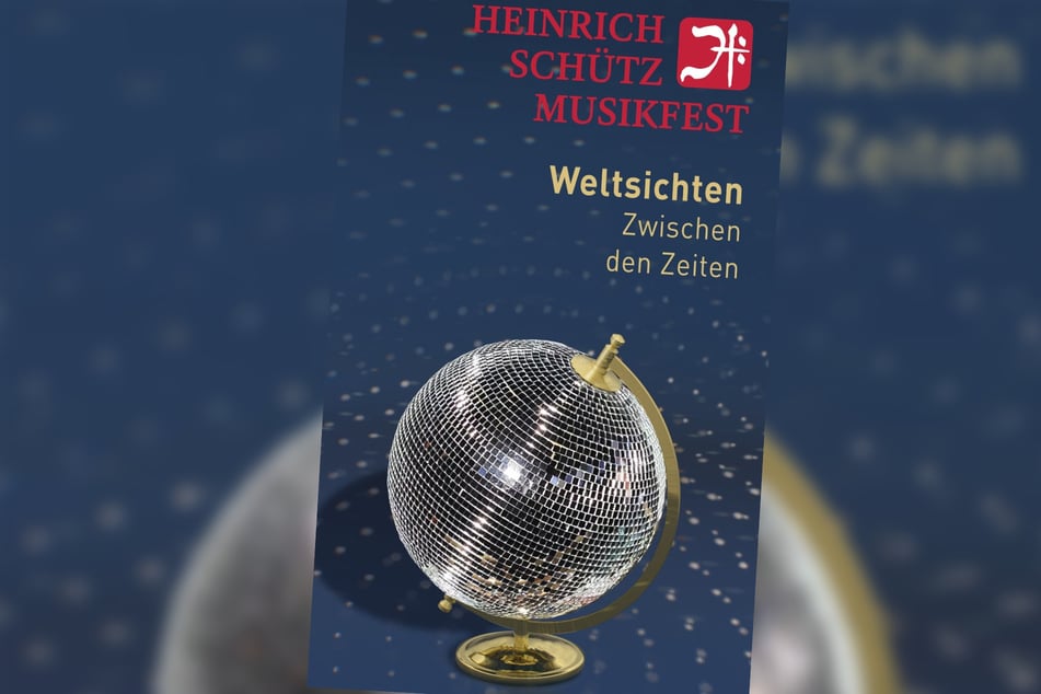 Festival-Motiv: Glitzernder Globus als Discokugel.