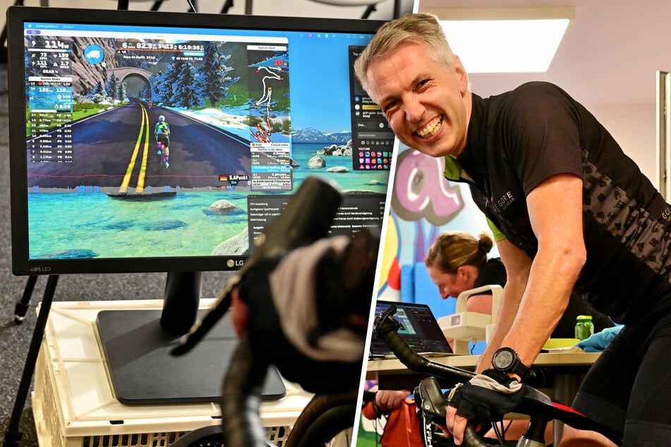 Dresden: Radfahrer strampelt sich für Dresdner Kinder ab