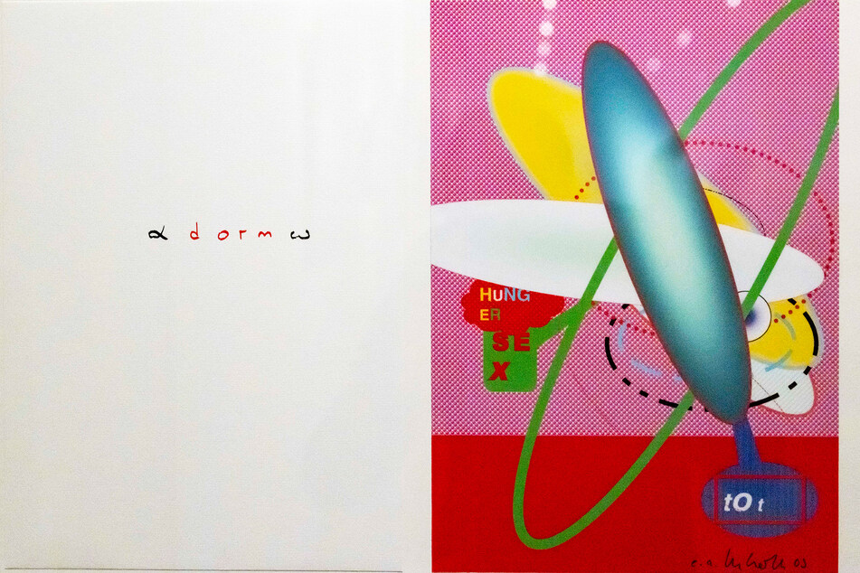 Der Almanach von 2003 enthält den Digitalplot "tot-SEX-Hunger" von Thom Barth.