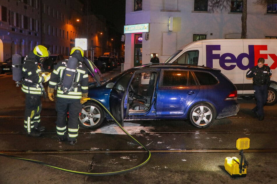 Die Feuerwehr löschte den Brand.