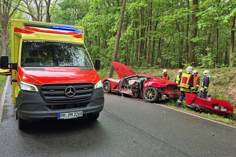 Der Fahrer wurde schwer verletzt.