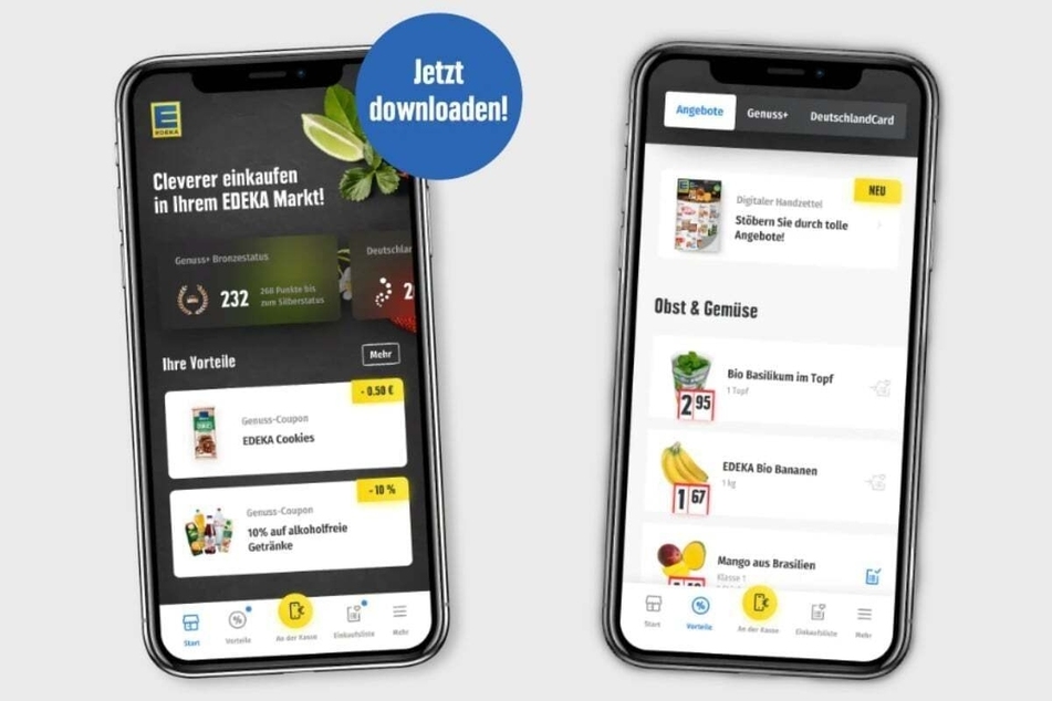 Hier klicken und EDEKA App downloaden.