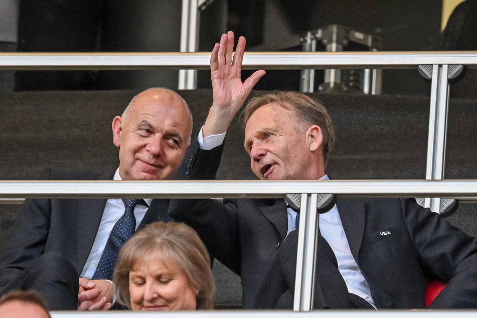 DFB-Präsident Bernd Neuendorf (65, l.) und sein Vize Hans-Joachim Watzke (67, r.) flogen nach New York, um mit Klopp zu verhandeln.