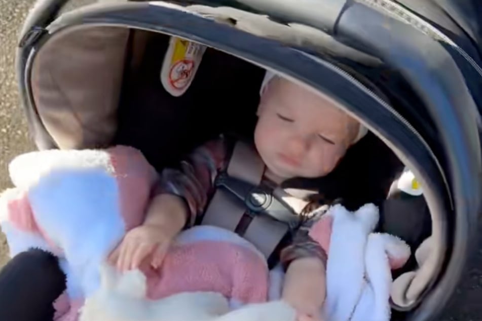 Baby Florence nahm die Aufregung als Einzige gelassen.