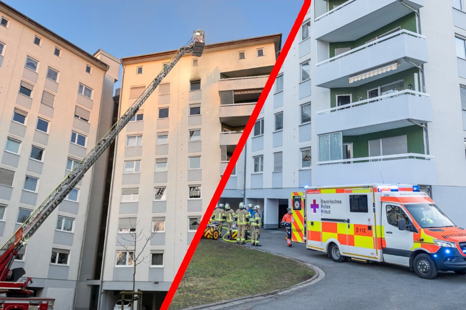 Feuer im siebten Stock: Leblose Frau nach Brand in Wohnung reanimiert