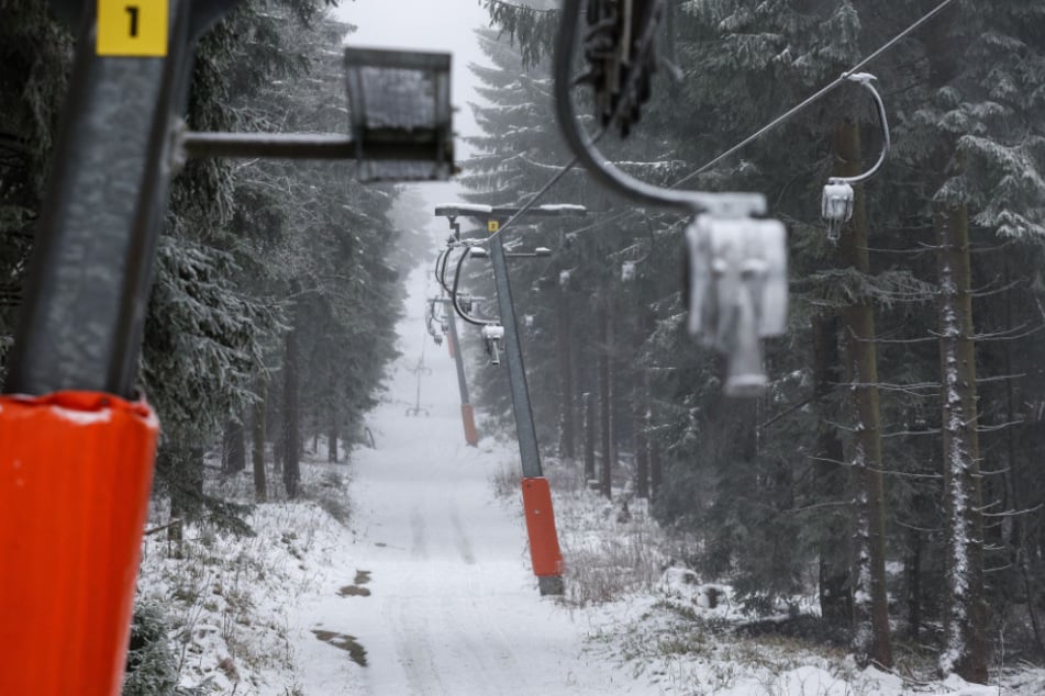 Der Lift an der Himmelsleiter öffnet heute als erster.