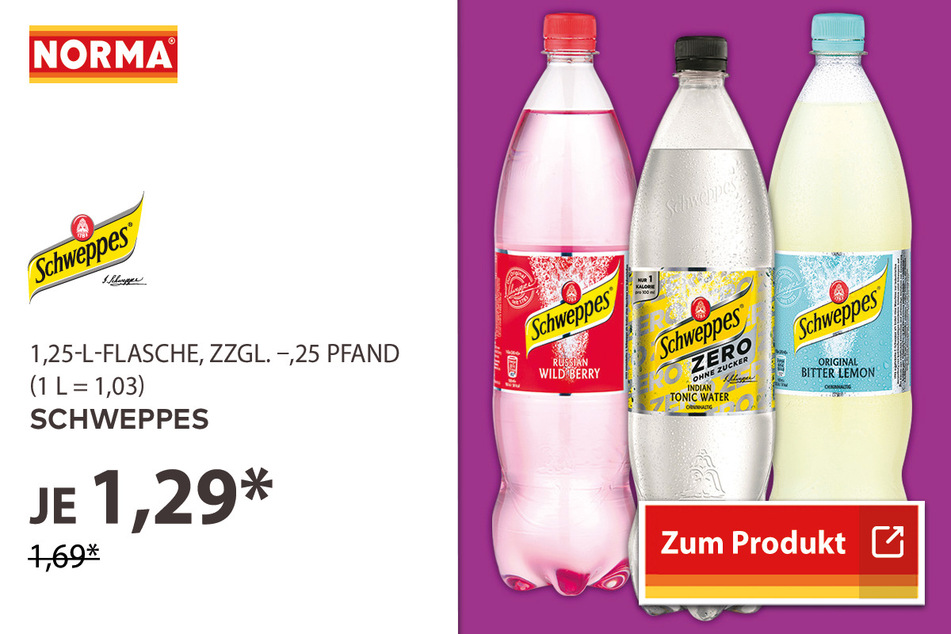Schweppes für 1,29 Euro