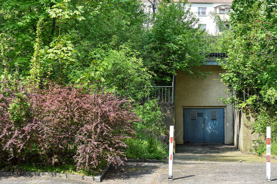 Der Zivilschutzbunker an der Seidnitzer Straße wird nur als Lagerraum genutzt.