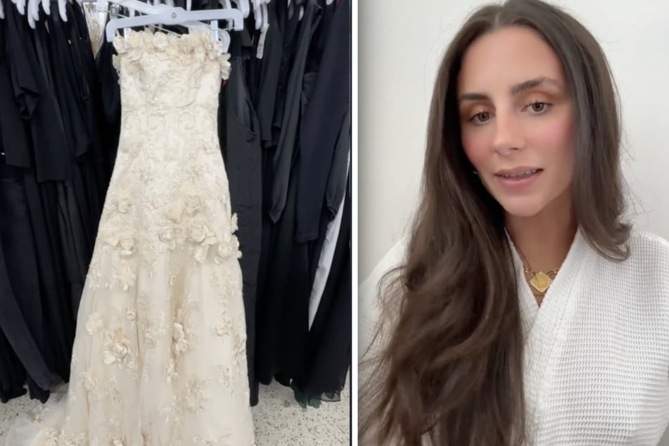 Lilly Abington-Russell (23) hat in einem Vintage-Laden ihr Traum-Hochzeitskleid gefunden, verlobt ist sie allerdings noch nicht.