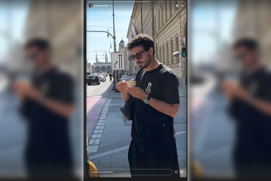 Von wegen Mallorca! Mats Hummels (35) zeigte sich am Donnerstag in München.