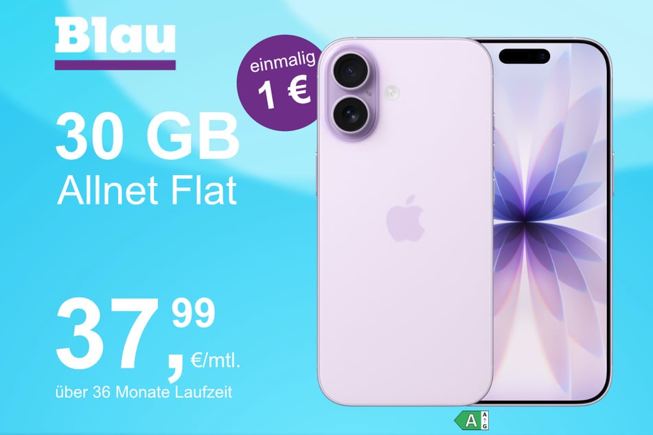 Das neue iPhone 17 im o2 Mobile L für einmalig 1 Euro Zuzahlung.