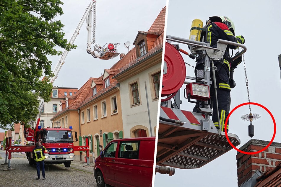 Dresden: Feuerwehr greift auf spezielles Gerät bei Einsatz in Radebeul zurück