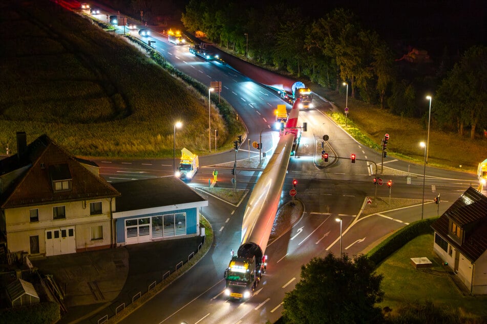 Die drei Fahrzeuge fuhren in der vergangenen Nacht durch das Weimarer Land.