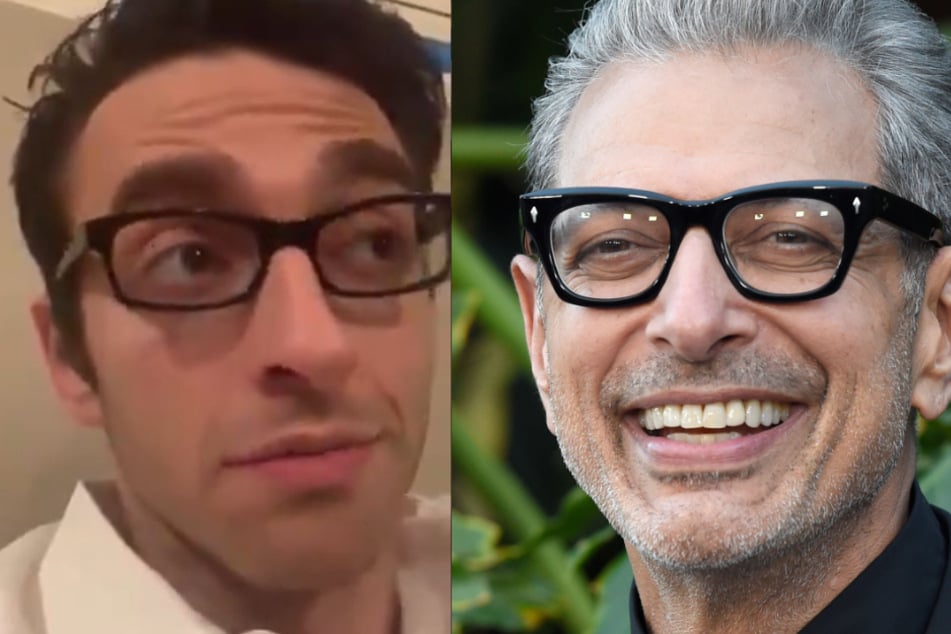 Gianmarco Soresi imitiert gerne Jeff Goldblum (67), der momentan für den neuen "Jurassic World" vor der Kamera steht. (Bildmontage)