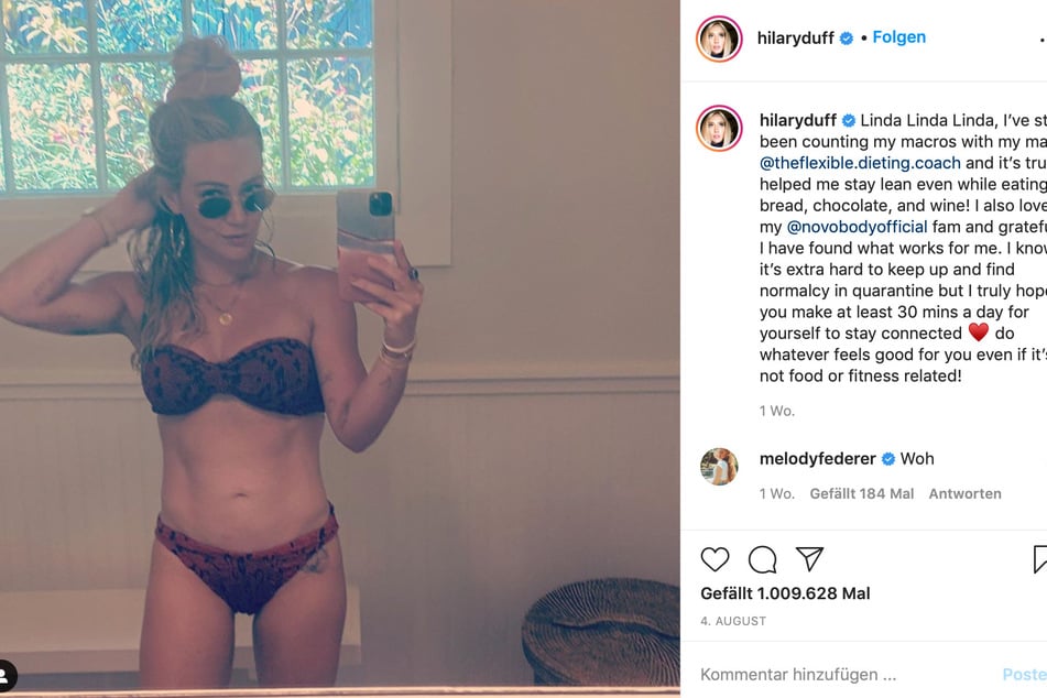 Hilary Duff auf Instagram.