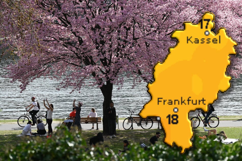 So wie hier am Frankfurter Mainufer können die Hessen am Donnerstag und am Freitag noch das Wetter genießen, doch dann ist der Frühling erst einmal vorbei.