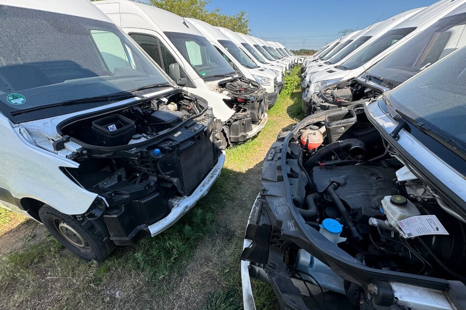 Dreiste Diebe schlachten 6 Mercedes-Transporter aus: Eigentümer merken über Wochen nichts