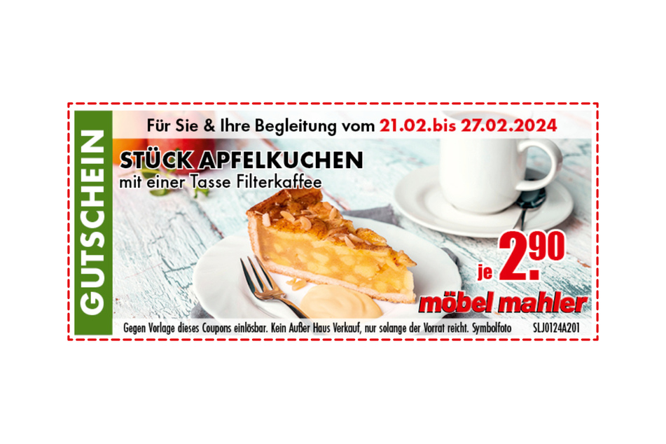 Den Coupon einfach auf dem Handy an der Kasse vorzeigen und sparen.