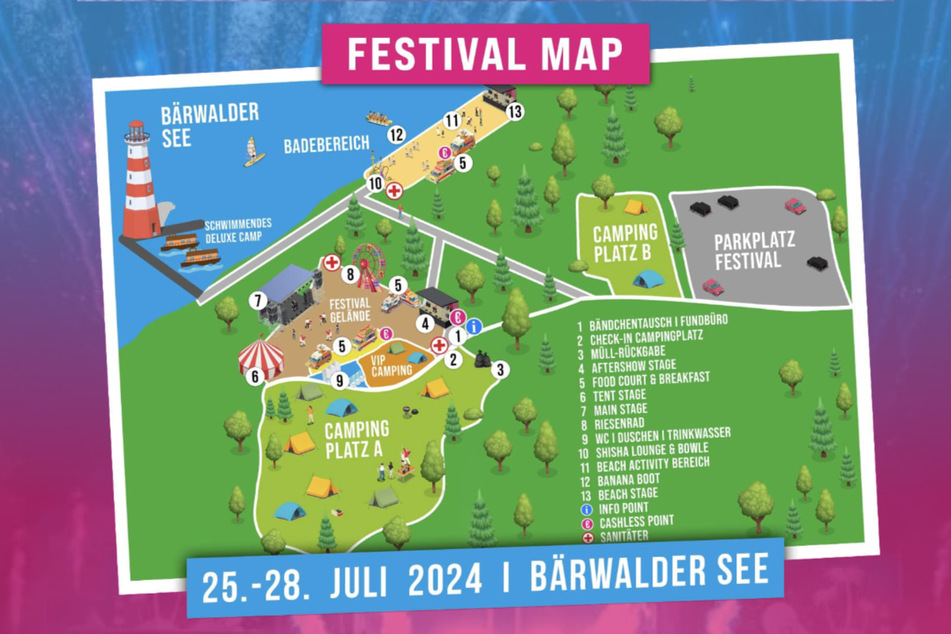 Das ist die finale Map zum coolsten Festival in Sachsen!