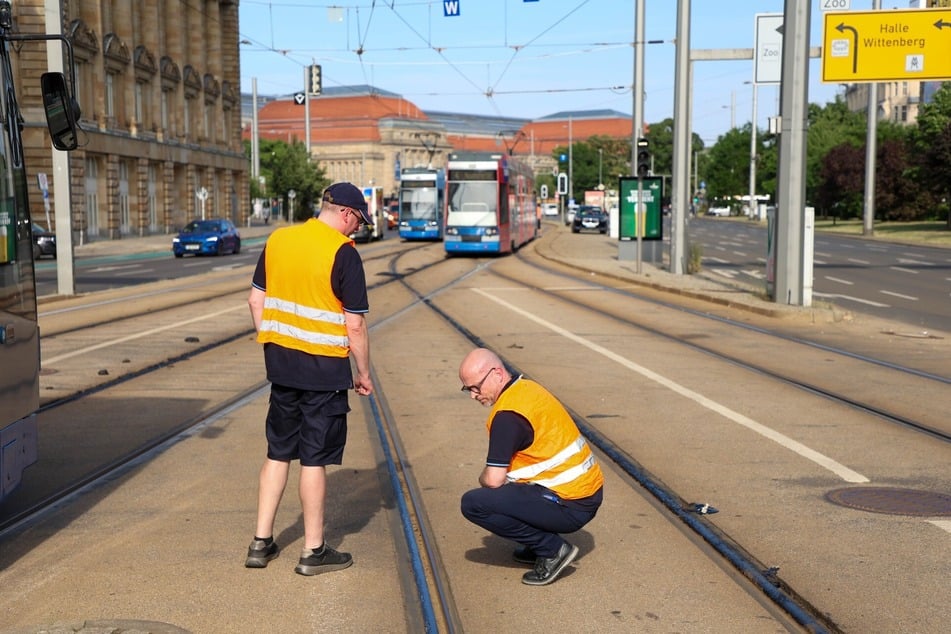 Die LVB prüfen derzeit die Schäden.
