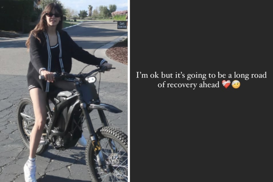 Vor dem Unfall war die 35-Jährige mit einem Dirt-Bike unterwegs gewesen. Nach dem Vorfall hab sie eine "lange Genesungszeit" vor sich, schreibt Dobrev.