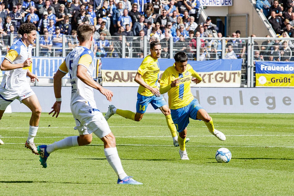 Der 1. FC Lokomotive Leipzig wurde im Laufe der ersten Halbzeit immer besser und hatte durchaus Chancen, um in Führung zu gehen.