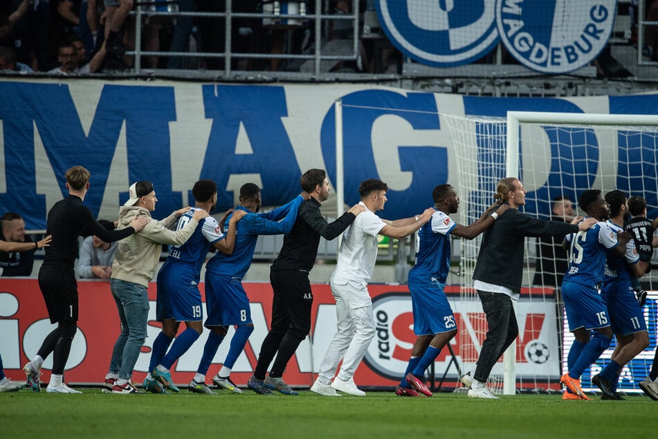 Die Freude war nach dem Unentschieden gegen den 1. FC Nürnberg groß.