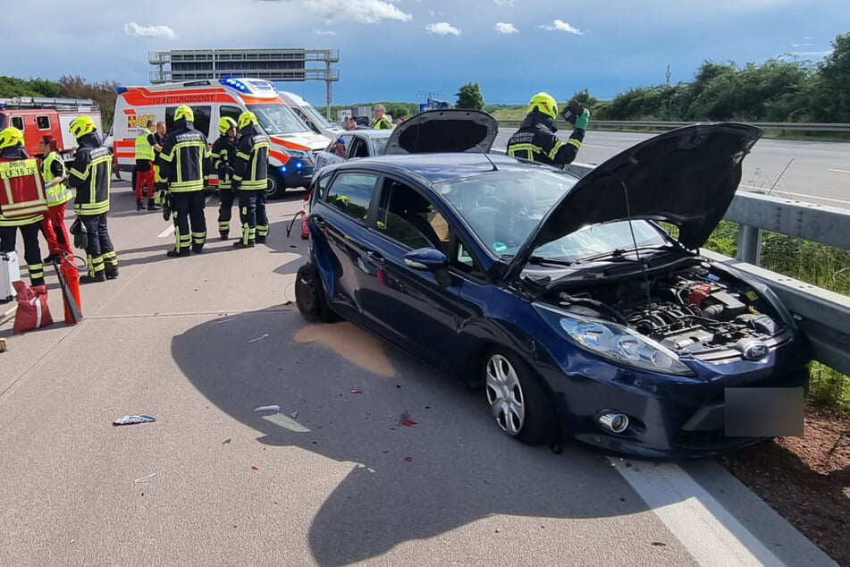 Auf der A9 bei Leipzig ereigneten sich am Mittwochnachmittag mehrere Unfälle.