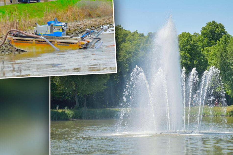 Leipzig: Wasserbecken im Clara-Park wird leergepumpt: Was ist da los?