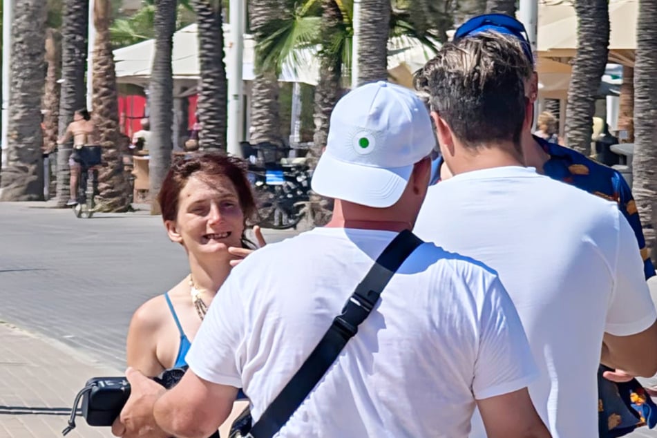 Carola (40) beim Dreh ihres Musikvideos auf Mallorca.