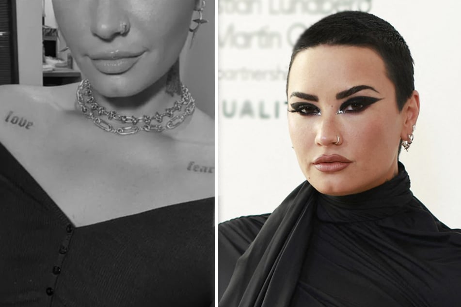 Demi Lovato added some new ink to their collection with the help of celebrity tattoo artist Dr. Woo.