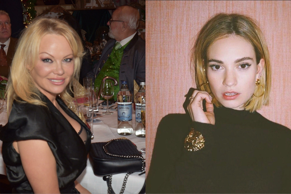 Lily James is unrecognizable as Pamela Anderson on the set of upcoming mini-series