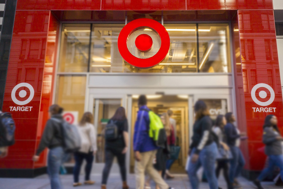 Shoppers at the Target store in New York City's Herald Square.