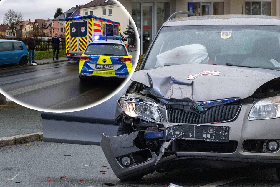 Unfall in Zittau: Skoda-Fahrer rast VW ungebremst ins Heck!