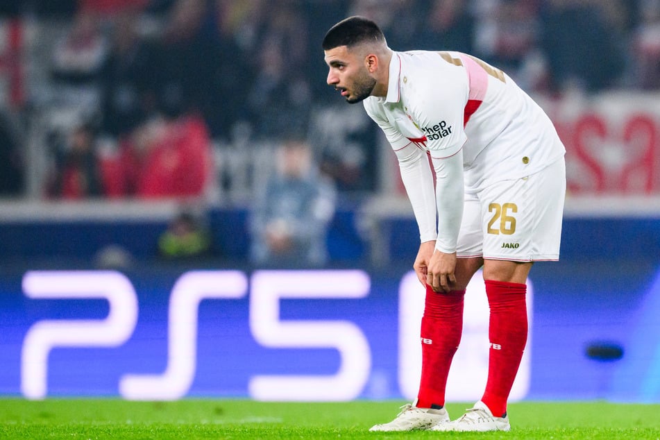 Der VfB Stuttgart muss vorerst auf Offensivmann Deniz Undav (28) verzichten. Der Schwaben-Knipser zog sich im Training einen Muskelfaserriss zu. (Archivbild)