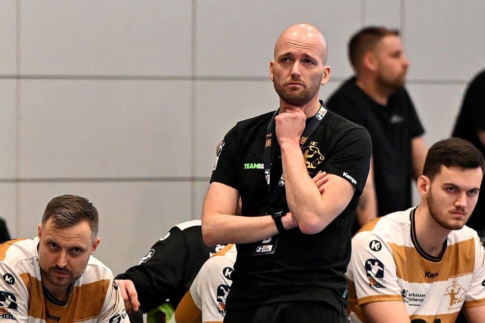 HCE-Coach André Haber (39) war nach der Pleite gegen Lübbecke sichtlich enttäuscht.